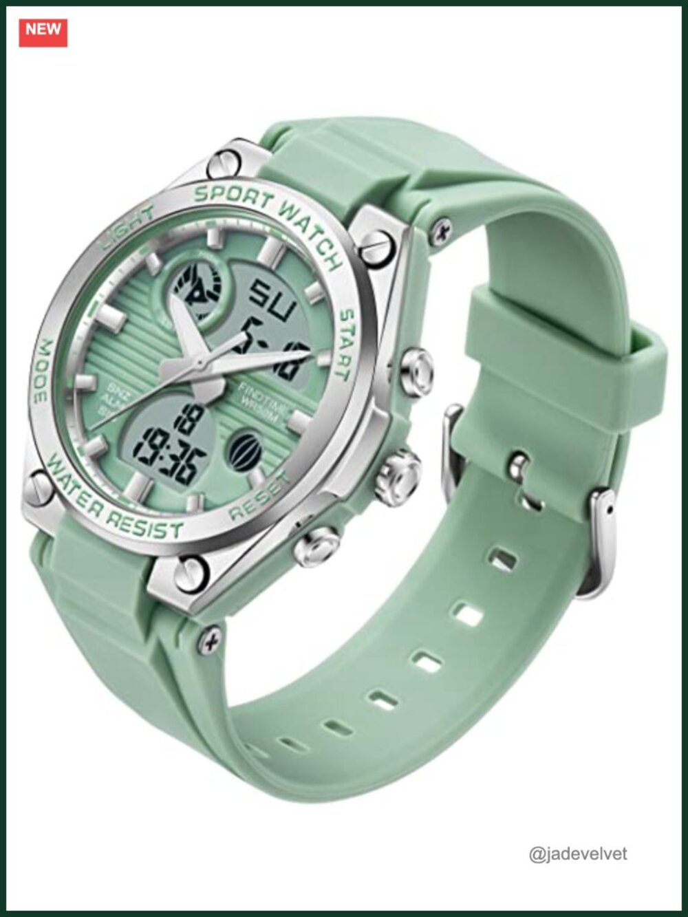 Womens Digital Analog Sport Watch Waterproof Military Tactical LED Alarm